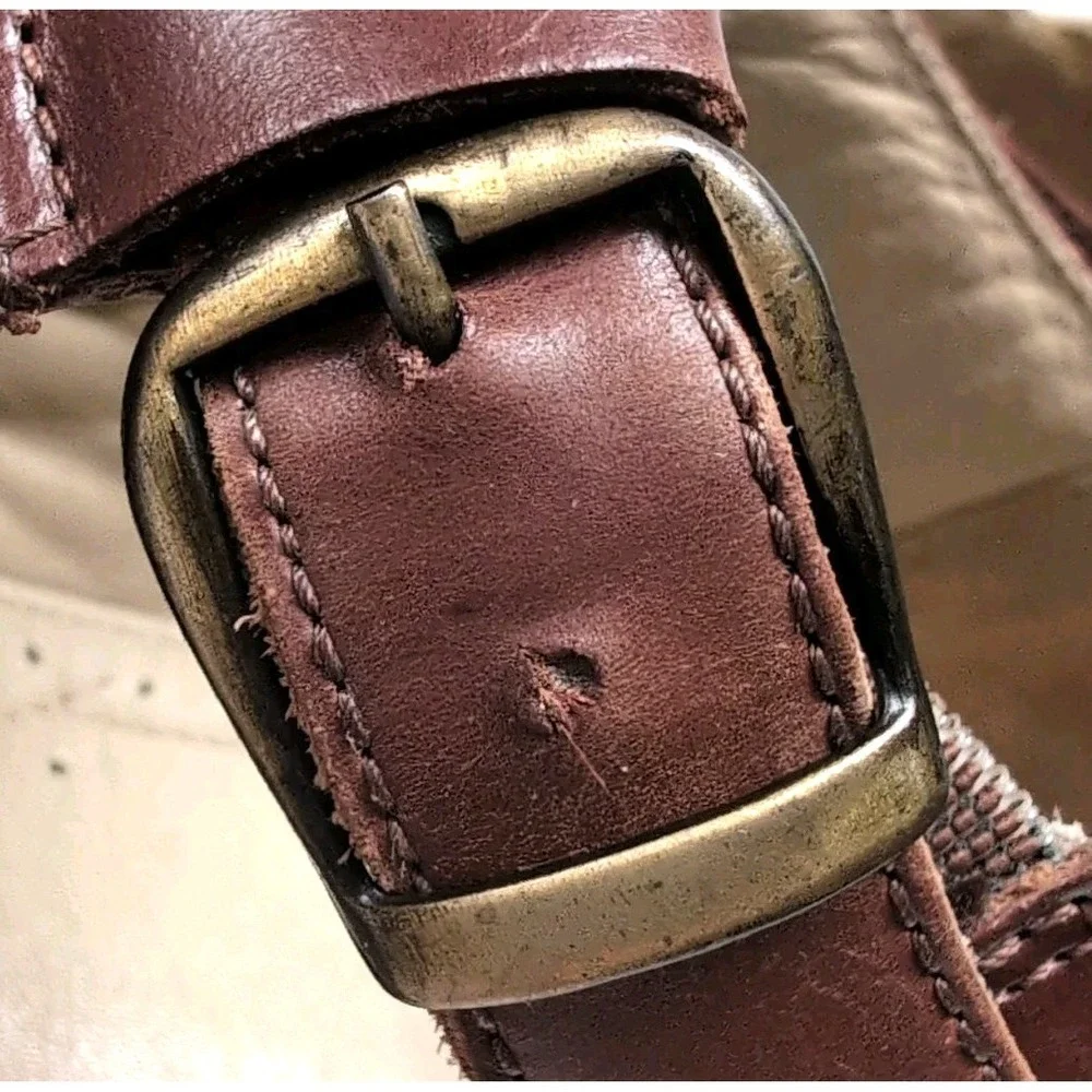 Stafford Woven Leather Fisherman Sandals Mens 13 Brown Closed‎ Toe Buckle Brazil